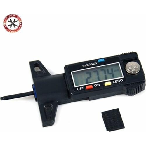 Digital Car Tyre Tire Tread Depth Gauge Meter Measurer Tool Caliper Thickness Gauges Tread Brake Pad Shoe Tire Monitoring System