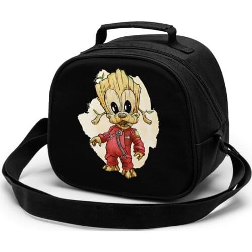 Baby Goofy,Groot Children Lunch Bag Lunch Bag Student Portable Insulated Office Lunch Box Picnic Bags Thermal Food Tote Handbag
