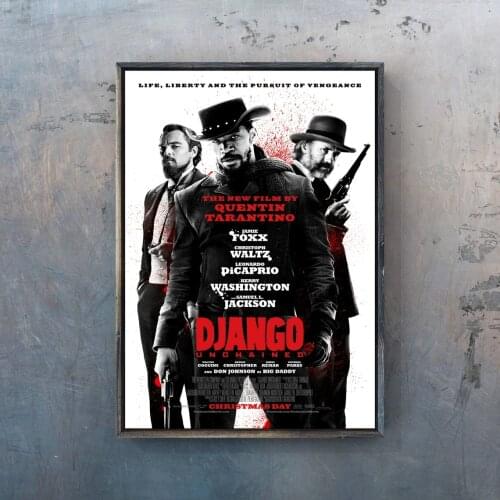 Django Unchained Movie Poster Comic Cover Art Canvas Print Picture TV series Classic Poster Gift Artwork