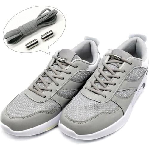 Elastic No Tie Shoelaces Semicircle Shoe Laces For Kids and Adult Sneakers Shoelace Quick Lazy Metal Lock Laces Shoe Strings