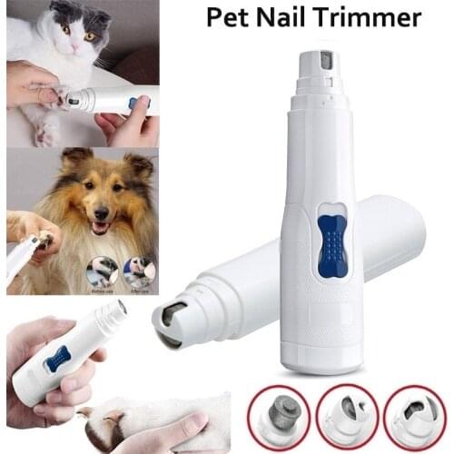 Electric Pet Nail Grinder File Trimmer Grooming Tool for Dogs Cats Trimmer Pro Grooming Tool Dogs Cats Claw Paws Clipper
