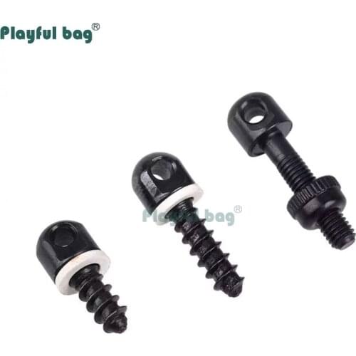 Playful bag QD Tactical Self tapping screw Metal Quick detach buckle screw CS refitting accessory AQA01