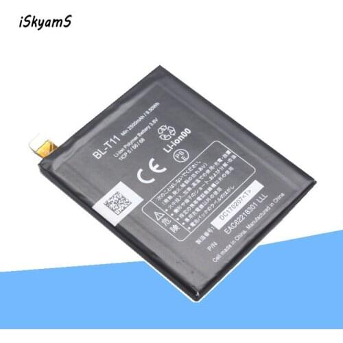 ISkyamS 1x 2500mAh BL-T11 BLT11 BL T11 Replacement Batteries For LG L22 isai F340 EAC62218301 Mobile Phone Battery