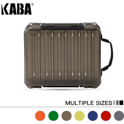 KABA LB Series Fishing Accessories Double Sided Fishing Tackle Tool Box Lure Bait Storage Boxes Fishing Tackle Box