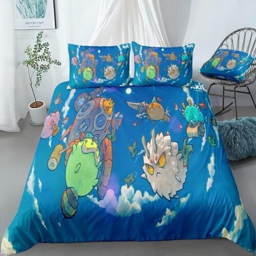 Game Bedding Set Cartoon Duvet Cover Adult Boys Bedroom Decor Bed Linens Cotton 3d Printed Bed Set Twin Euro Bedding Quilt Cover