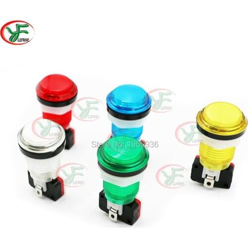 5V 12V LED Light Push Button 1 Player/2 Player Start Button Switch Kit DIY Accessories Professional Joystick Boy Gift