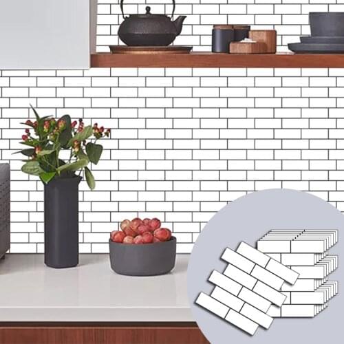 30*30cm 3D Wall Stickers Bedroom Decor Waterproof Self-adhesive DIY Foam Wallpaper For Living Room Kitchen TV Backdrop Decor