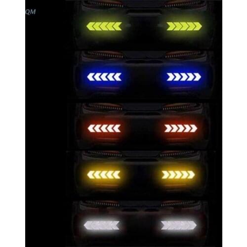 13MF 10Pcs Reflective Tape Self Adhesive Waterproof Conspicuity Reflector Stickers