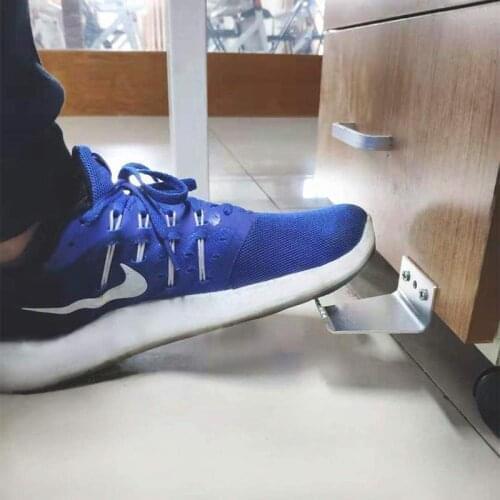 Door Opener Gadget Hands Free Foot Door Opener Handle Bracket Thick Metal Convenience Home Door Opener Accessories