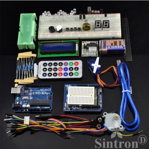 [Sintron] Arduino Uno R3 Board Starter Kit with LCD Servo Motor Sensor Module