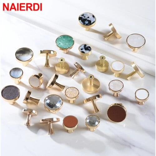 NAIERDI Gold Base Nordic Handle Zinc Alloy Cabinet Knobs Handles Wall Hooks Hanging Hooks for Hanging Hat Bag Kitchen Pulls