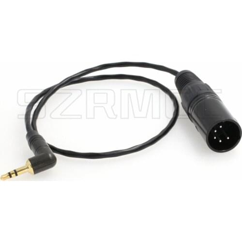 Stereo 3.5mm to XLR 5 Pin Male Audio Input Cable for Arri Alexa XT/SXT/Amira Camera