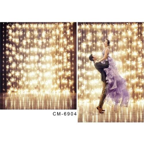 TR Gold Sparkle Shiny Lights Spring Backdrops 5x7 for Wedding Photography Photo Backgrounds Vinyl Studio Camera Backgrounds