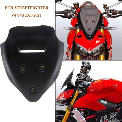 Motorcycle Windscreen Windshield Deflector Protector Wind Screen For DUCATI Streetfighter V4 V4S 2020 2021