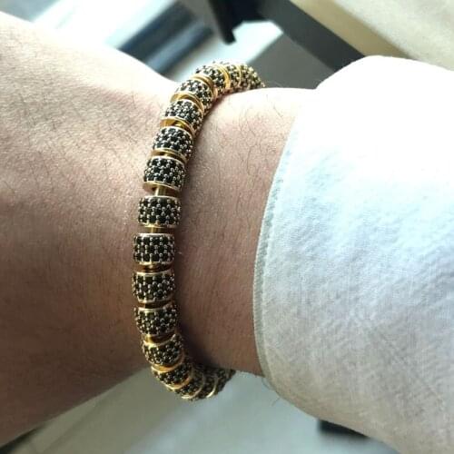 Womens Screw Bracelet Stainless Steel Bracelet Womens Ball Separate Beads Accessories Assembly Couple Bracelet 2019