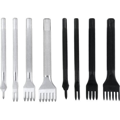 1x 3-4mm Leather Craft Tool Hole Punches Sewing Punch 1/2/4/6 For Sewing Homemade Leather Perforation