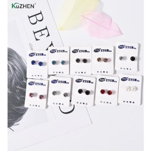 1 Pair Weight Loss Stud Earring Bio Magnetic Therapy Earrings Magnet In Ear Eyesight Slimming Healthy Stimulating Acupoints