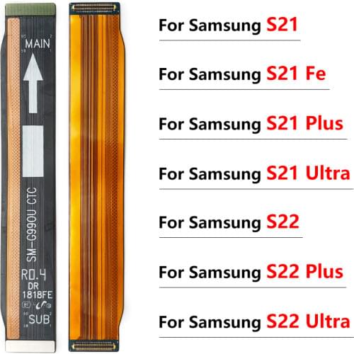 2Pcs/Lot，Main Motherboard Flex Cable Replacement parts For Samsung S21 Plus S21 Ultra Connect Mainboard To LCD Screen Ribbon