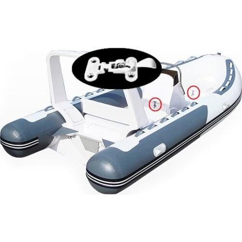 2pieces Anti-Rattle Latch Fastener Clamp for Kayak/ Canoe /Fishing Inflatable Boat - Marine Graded Stainless Steel