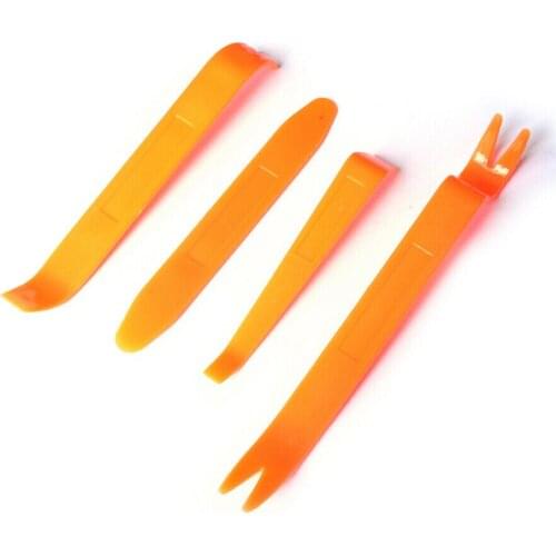 4pcs/set Universal Car Door Clip Panel Trim Removal Tool Kits Repair Hand Pry Tools for BMW Audio Removal Pry Auto Vehicle