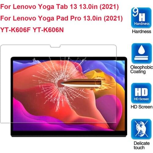9H Tempered Glass For Lenovo Yoga Pad Pro 13 inch YT-K606F 2021 Yoga Tab 13 YT-K606N Tablet Screen Protector Film