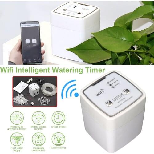 Home and Office Automatic Watering System Garden Automatic Drip Irrigation Device WiFi Control Houseplant Timer for Garden Patio