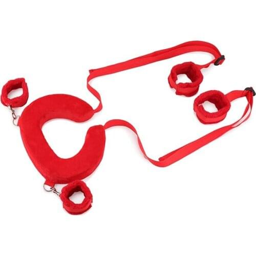 BDSM Bondage SM Binding Strap PU Leather Split Legs Handcuffs Adult Games Sex Toys Women Couple Sex Assistance Flirting Toy