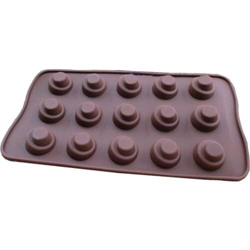 Free shipping 15 magic hat chocolate mold cooking tools Silicone Mould baking Fondant Sugar Craft DIY Cake candy DIY