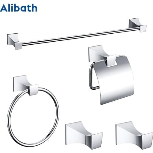 Free shipping,solid brass Bathroom Accessories Set, Chrome Robe hook,Paper Holder,Towel Bar,Towel Rack bathroom Hardware set