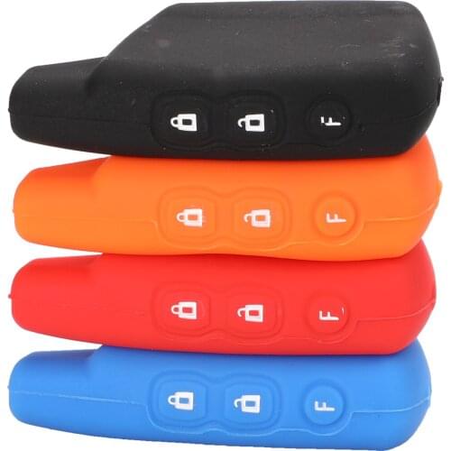 Bilchave New Remote Car Key Fob Case Silicone Cover For Pandora DXL3000 LCD Pandora DXL3000 Smart Key Protection