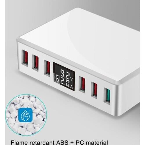 QC 3.0 Fast Quick Charger USB 6 Ports Hub Power Adapter Wall Charger PUO88