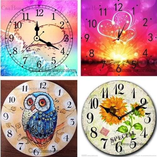 Clock Scenery DIY Diamond Painting 3D Cross Stitch kits Square Diamond Embroidery pattern Rhinestones Diamond Mosaic RA2413