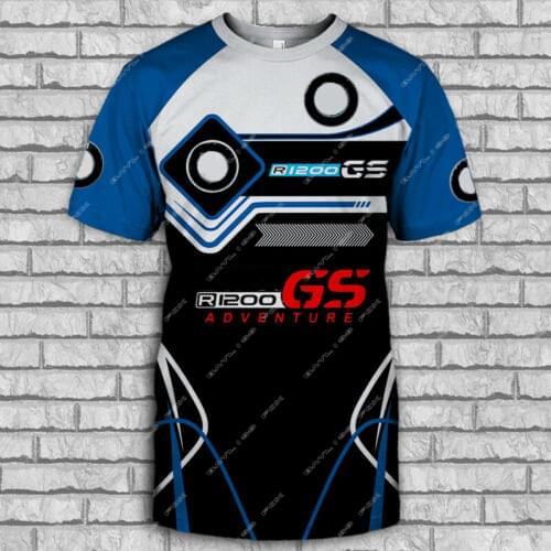 2021 Latest Motorcycle T-Shirts Motorrad For BMW R1200 GS ADVENTURE Mens Short Motorbike Quick dry T-Shirts Moto Team Shirt