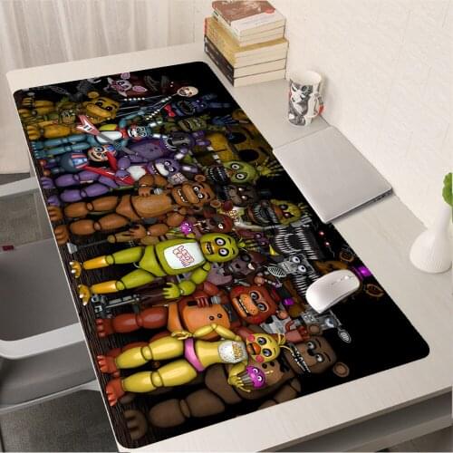 Fnaf Animatronics Mouse Pad Gamer Gaming Mousepad Anime Large Mouse Pad Laptop Anime Mat Gaming Deskmat XXL Play Mats For Gamers