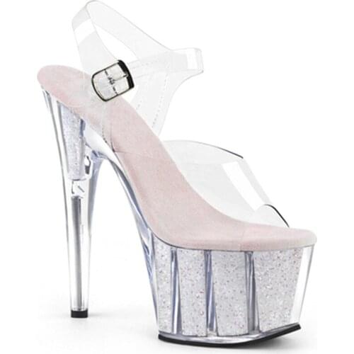 Classic 15CM Open Toe Sandals Super High Heel Platforms Pole Dance/Performance/Star/Model Shoes, Wedding Sandals