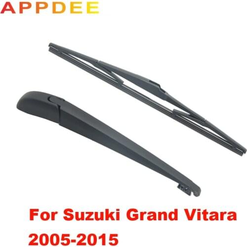 APPDEE Wiper 12" Rear Wiper Blade & Arm Set Kit For Suzuki Grand Vitara 2005-2015 MK 3 2014 2013 2012 2011 2010 2009 2008 2007