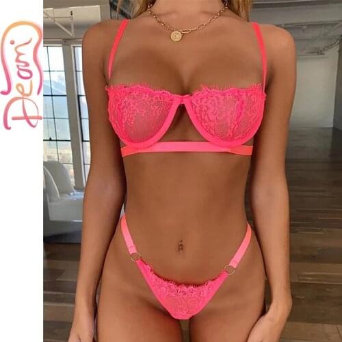 Lingerie Womens Underwear Set Sexy Lace Erotic Lingerie Set Female Underwear Set Lace Bra Panties Underwear Women