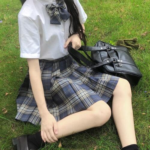 JK Uniforms Sets Cute Girls Summer Shirt And High Waist Pleated Skirt Korean Style Japanese Sexy Mini A-line Skirts JK Cosplay