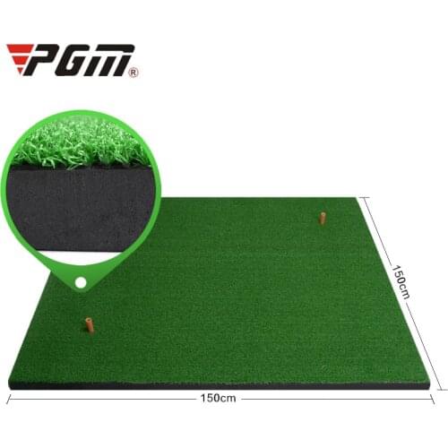 Crestgolf Golf Mats Practice Hitting Mat Golf Swing Trainer Training Turf Mat with Rubber Tee Holder 1.5M*1.5M/1.5M*1.0M Etc