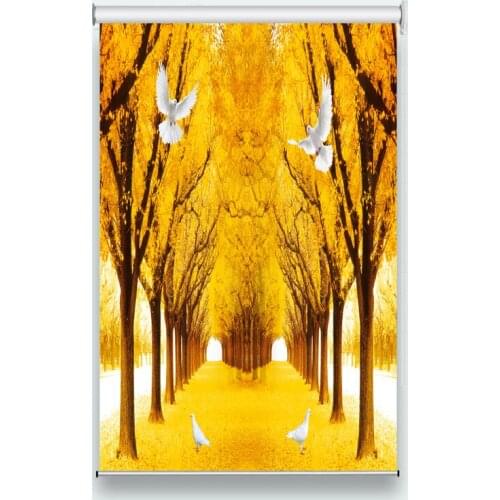 Roller blinds on the window Autumn landscape roller blinds living room bedroom Bathroom Home decoration 3D roller blinds