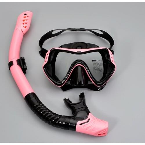 Snorkeling Anti-Fog Mask Silicone Full Dry Snorkel Diving Goggles Leak-Proof Purge Valve Professional Underwater Diving Equipmen