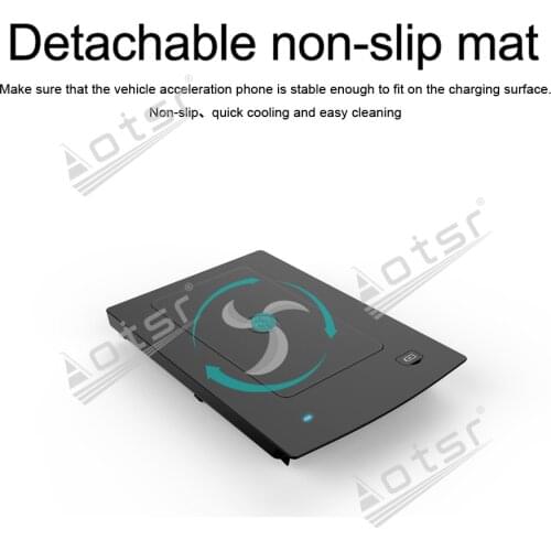 QI car infrared fast wireless charger For Honda INSPIRE 2019 QI infrared Wireless Charging Car Phone Holder for iphone / Samsung