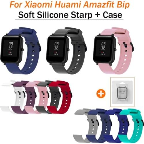 For Xiaomi Huami Amazfit Bip Smart Watch Silicone Watchband 20mm Colorful Replacement Strap For Xiaomi Huami Amazfit Bip Strap