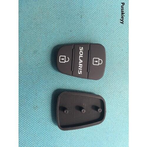 1pcs of New Replacemnet rubber pad button For Hyundai solaris 2/3 button remote key shell For KIA key blank case