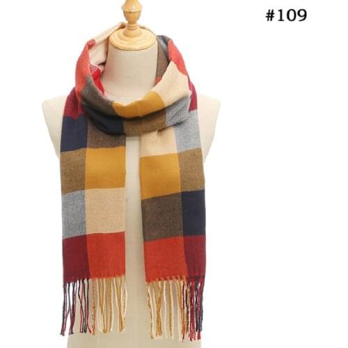 Yishine 2020 New AW Cashmere Plaid Shawl For Women Elegant Hajabs