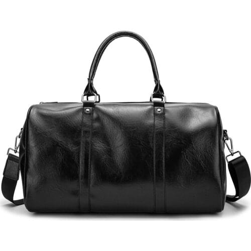Fashion Travel Bag Luggage Bag Large Capacity for Short Trips Soft Leather Portable Business Casual Mens Bag Business Trip Bag