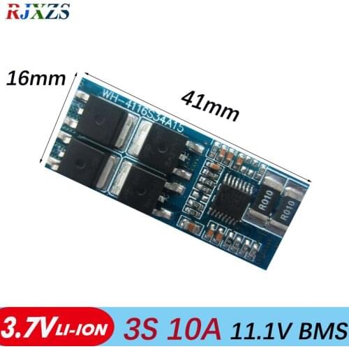 3S 10A 11.1V li-ion DIY BMS PCM battery protection board bms pcm with balancing for LicoO2 Limn2O4 li battery