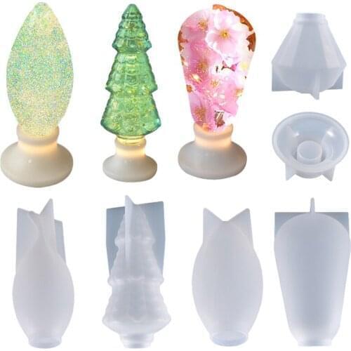 1Pcs DIY Light Bulb Resin Molds Hand Craft Bulb Silicone Molds Led Chip Base Making Home Decoration Handcraft
