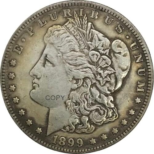 1899 S United States Morgan 1 One Dollar Cupronickel Plated Silver Collectibles Copy Coin