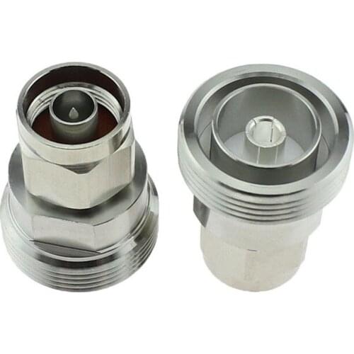 20pcs DIN Feeder Adapter DIN Type Female Turn N Male Connector,7/16 Female To 1/2 Male Plug DIN Adapter